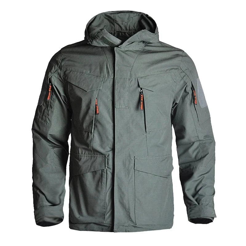 M65 WARCORE TACTICAL JACKET – Waterproof Military Field Shell with 10 Gear Pockets
