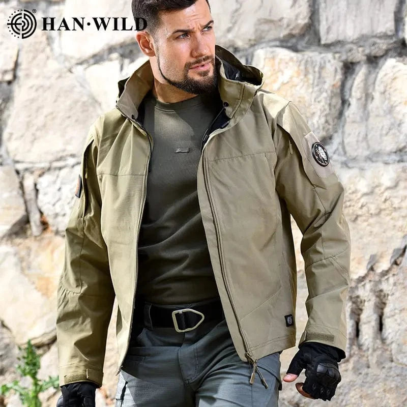 STALKER OPS HOODED TACTICAL JACKET – Waterproof Combat Shell with 6 Gear Pockets