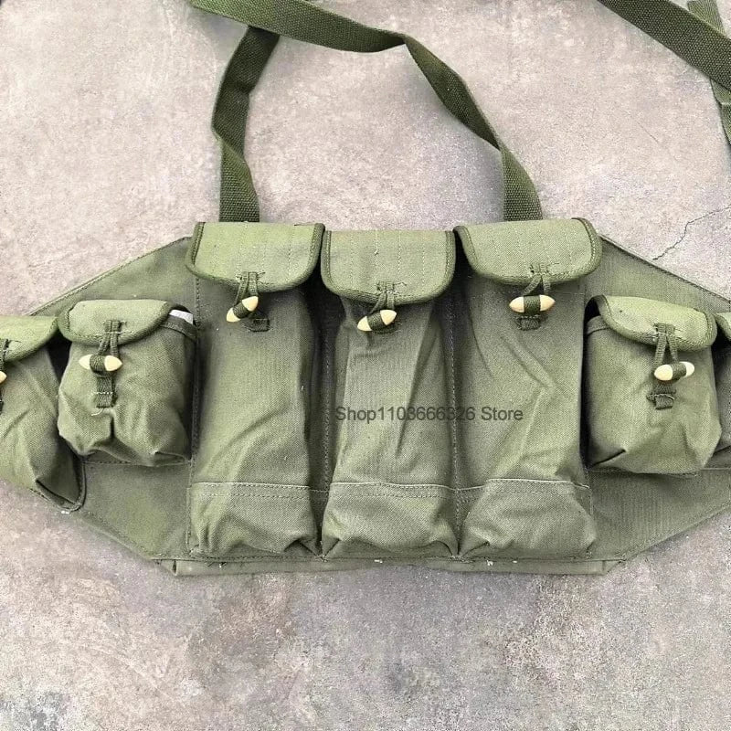 TYPE 56 LIFCHIK-1 – Classic AK Chest Rig | Canvas Carrier | 3-Cell Mag Pouch | Field Ready