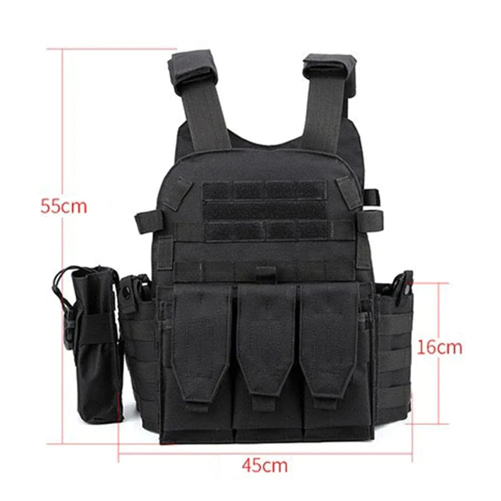 STRIKEWRAITH V2 – 600D MOLLE Tactical Vest, Adjustable Plate Carrier, Ops-Ready Loadout Rig