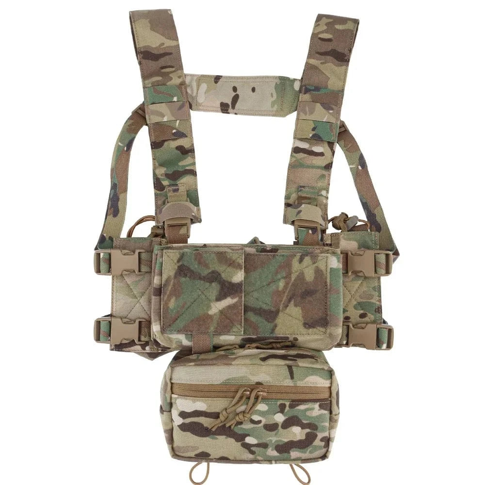 MK4 MICRO CHEST RIG – Modular Tactical Harness | 500D Nylon | YKK | Multicam Variants