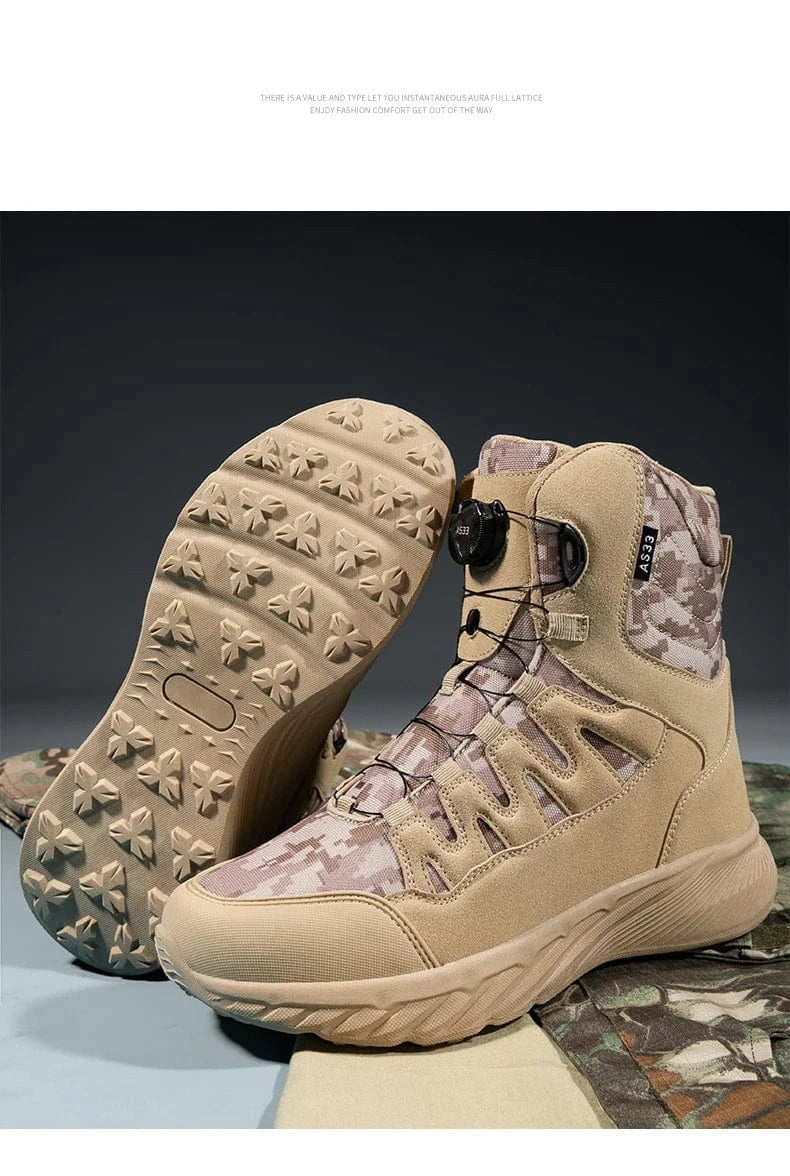 RAIDCORE V6 – Tactical Ankle Boots, Zip-Up, Waterproof, Desert-Ready Combat Sole