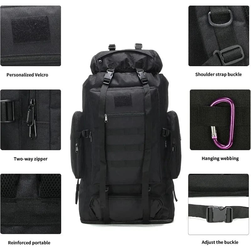 BRAVEPACK MK7 – 70L/100L Tactical Assault Backpack for Hiking, Climbing, and Field Ops