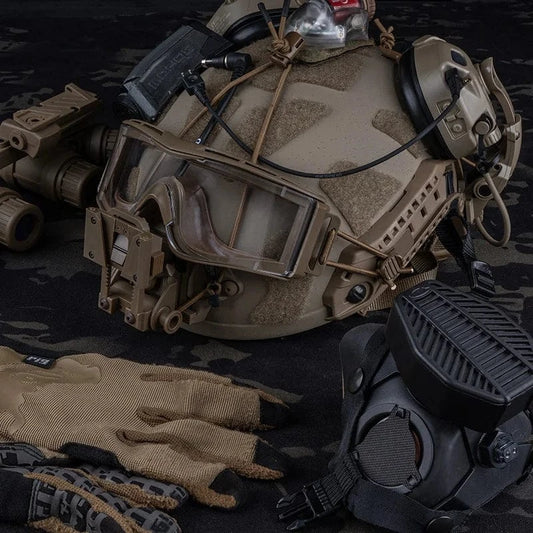 FALCON-V3 IMPACT GOGGLES – 3-Lens Tactical Set for Helmet Ops