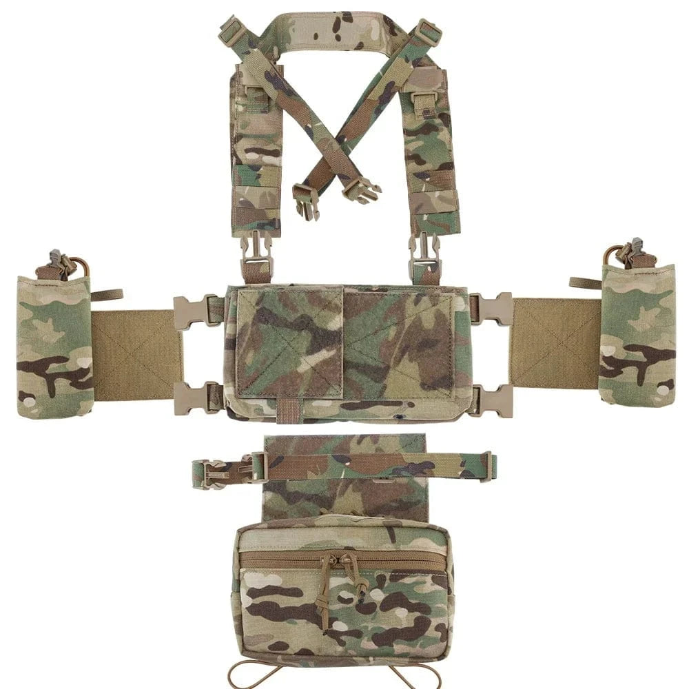 MK4 MICRO CHEST RIG – Modular Tactical Harness | 500D Nylon | YKK | Multicam Variants