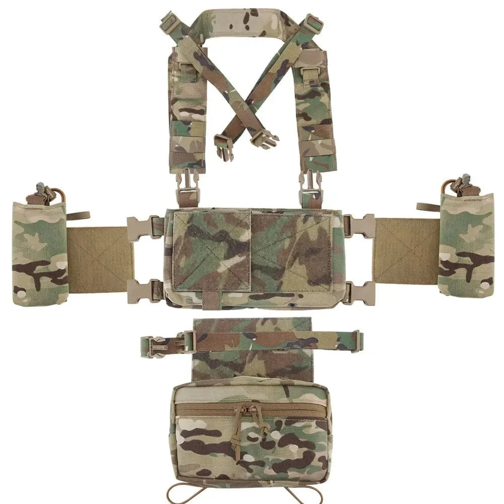 MK4 MICRO CHEST RIG – Modular Tactical Harness | 500D Nylon | YKK | Multicam Variants