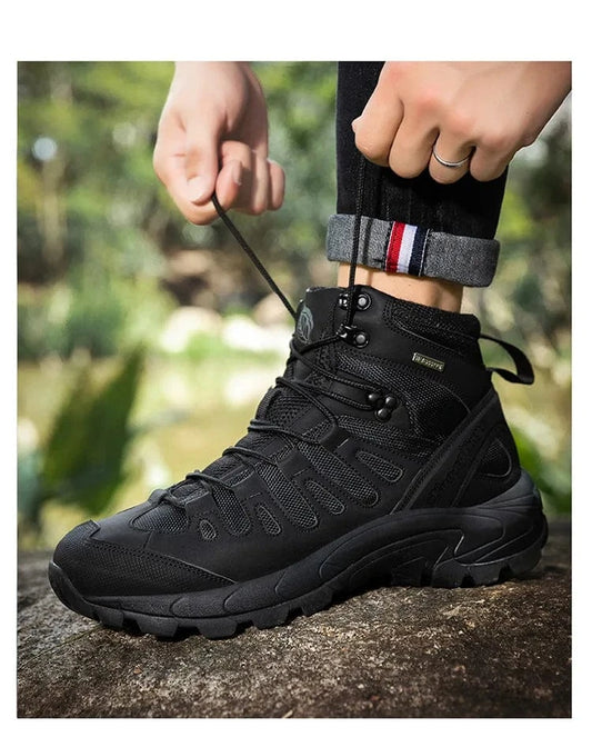 PHANTOM X1 – Tactical Canvas Boots, Lace-Up Ankle, EVA Sole, Outdoor Spring-Autumn Combat Style