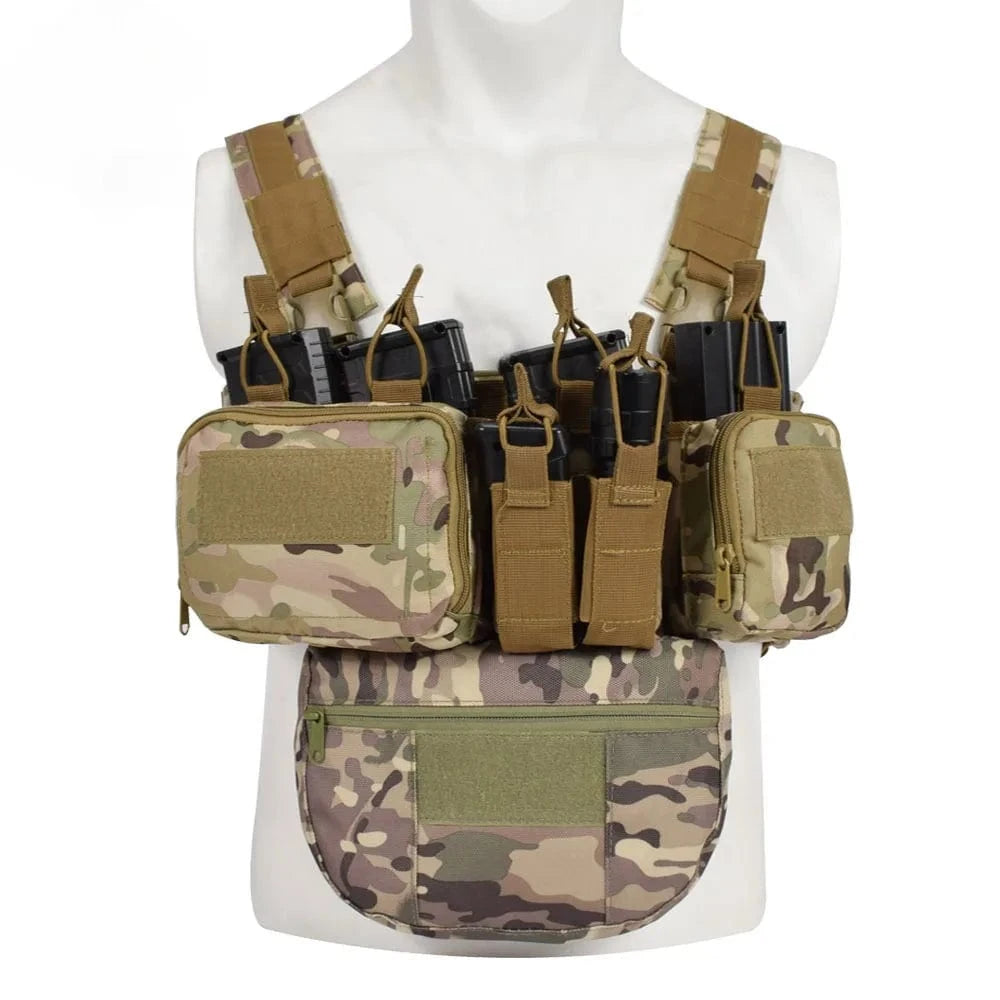 TCM CHEST RIG VEST – Tactical Loadout System | Nylon | MOLLE Compatible