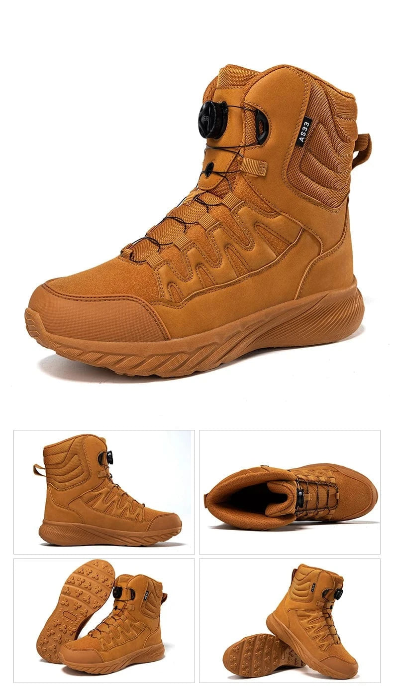RAIDCORE V6 – Tactical Ankle Boots, Zip-Up, Waterproof, Desert-Ready Combat Sole