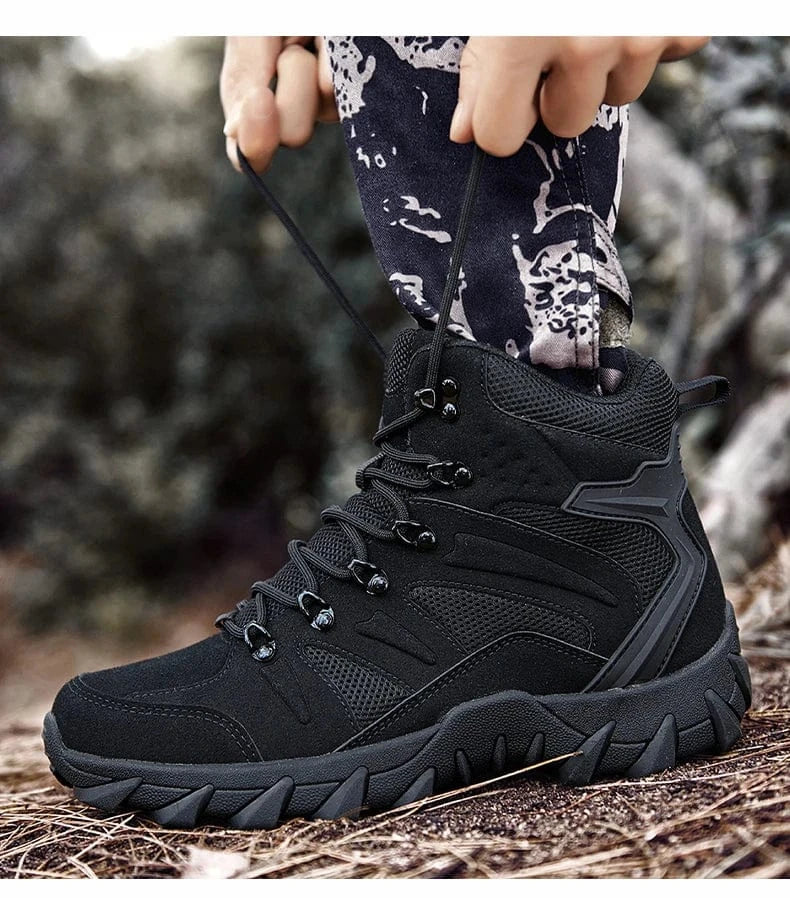 HELLRAID X7 – Tactical Combat Boots, Side-Zip, Mid-Calf, Reinforced Sole, Ops-Ready