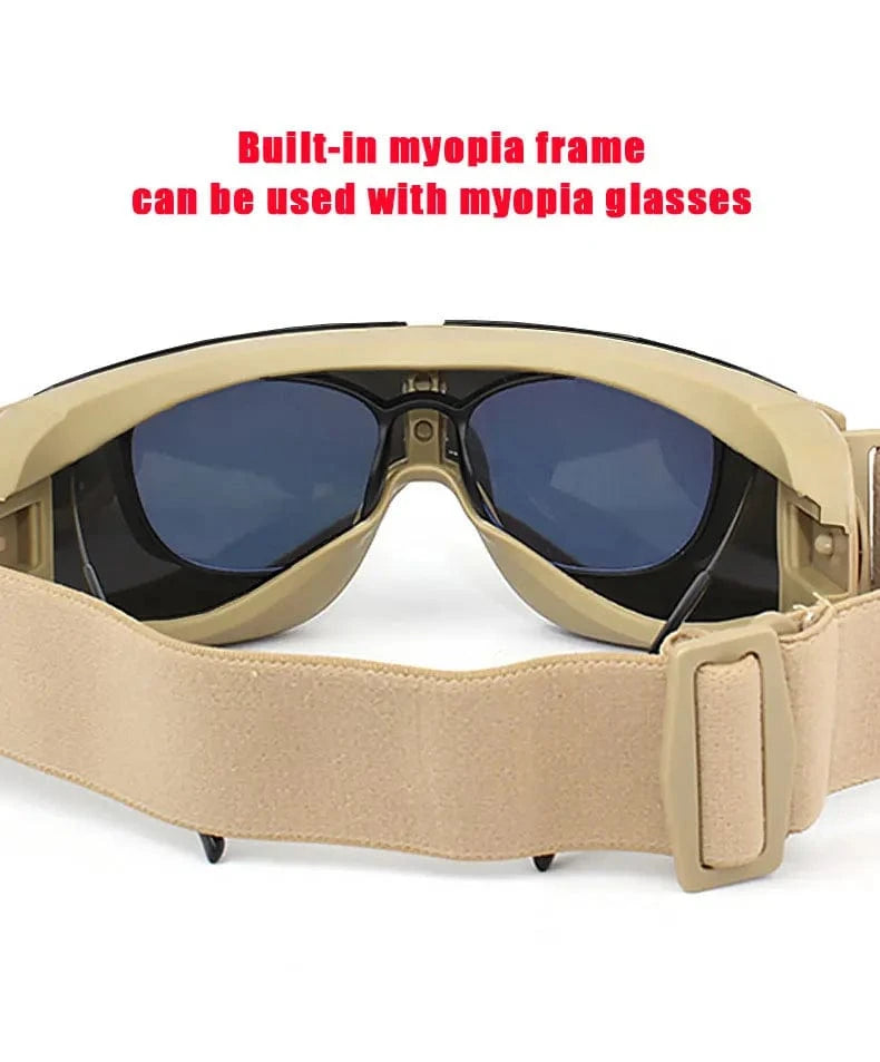 STRIKE X800 – Tactical Windproof Eyewear for Field, Recon, and Outdoor Ops