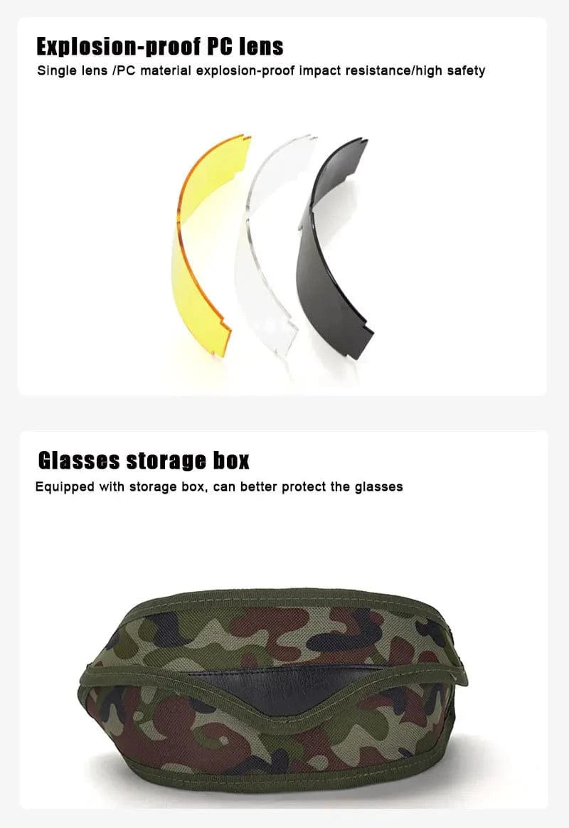 STRIKE X800 – Tactical Windproof Eyewear for Field, Recon, and Outdoor Ops