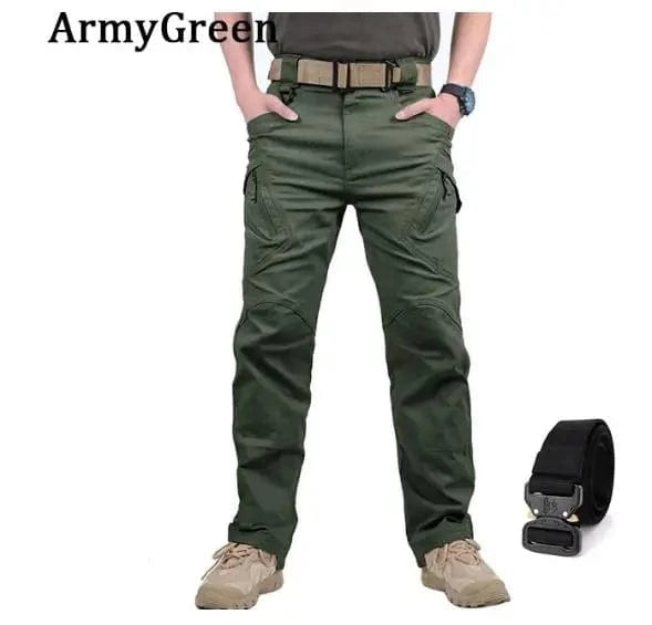 IRONFLEX SWAT COMBAT JOGGERS – Waterproof Tactical Cargo Pants with Elastic Waist