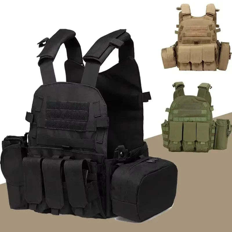 STRIKEWRAITH V2 – 600D MOLLE Tactical Vest, Adjustable Plate Carrier, Ops-Ready Loadout Rig