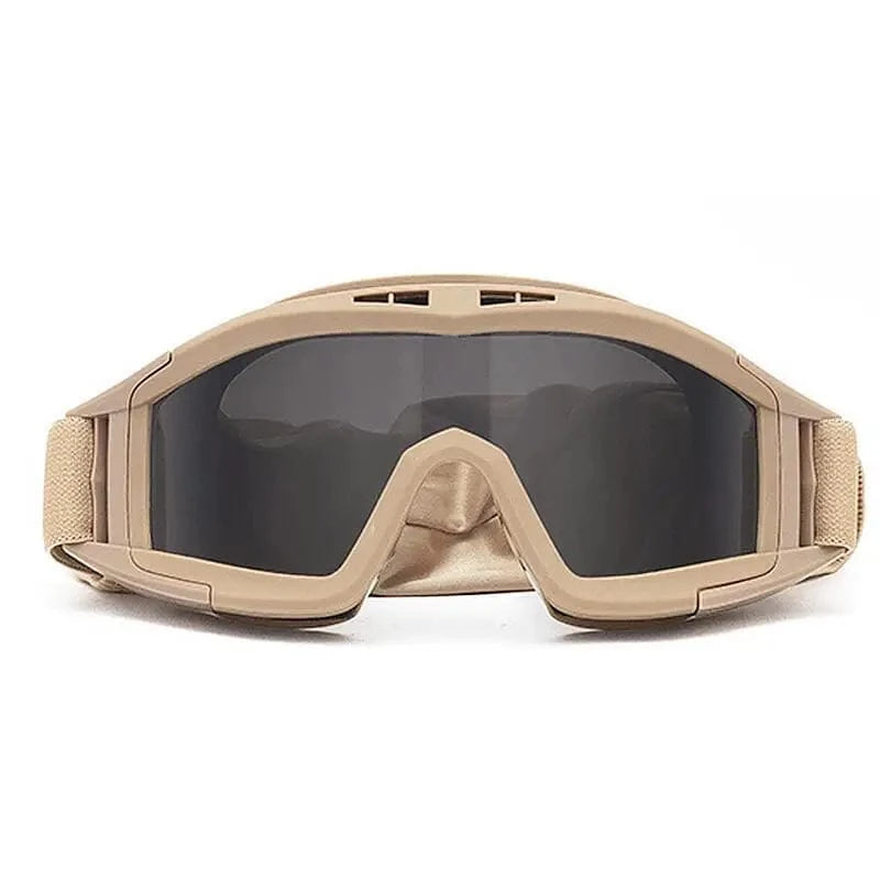 PHANTOM L-07 – Desert Tactical Goggles with Full Seal & Shock Shield