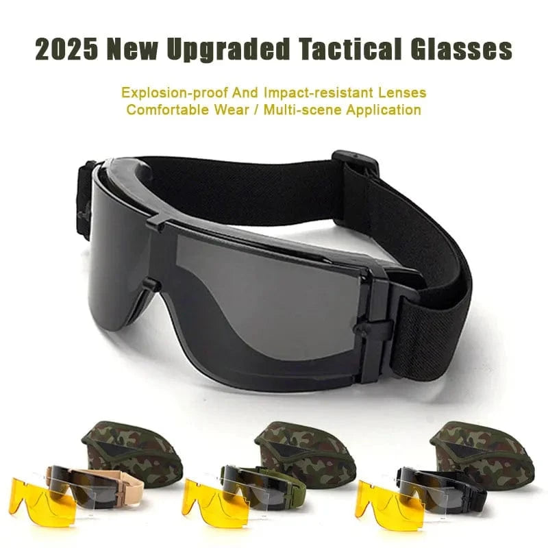 STRIKE X800 – Tactical Windproof Eyewear for Field, Recon, and Outdoor Ops