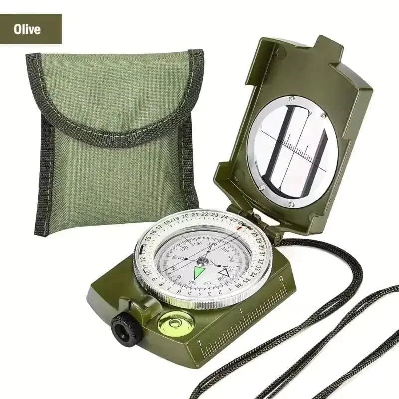 TACTICAL MILITARY COMPASS – Waterproof Fluorescent Survival Navigator