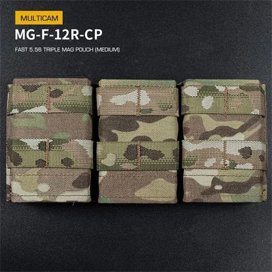 FAST MAG POUCH – TRIPLE 5.56 MOLLE SYSTEM BY ERQYGRA