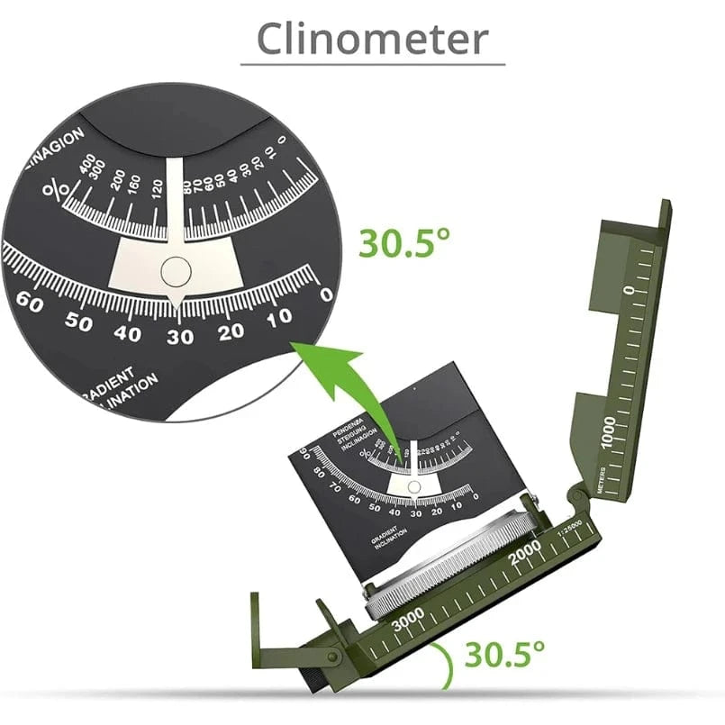 TACTICAL MILITARY COMPASS – Waterproof Fluorescent Survival Navigator