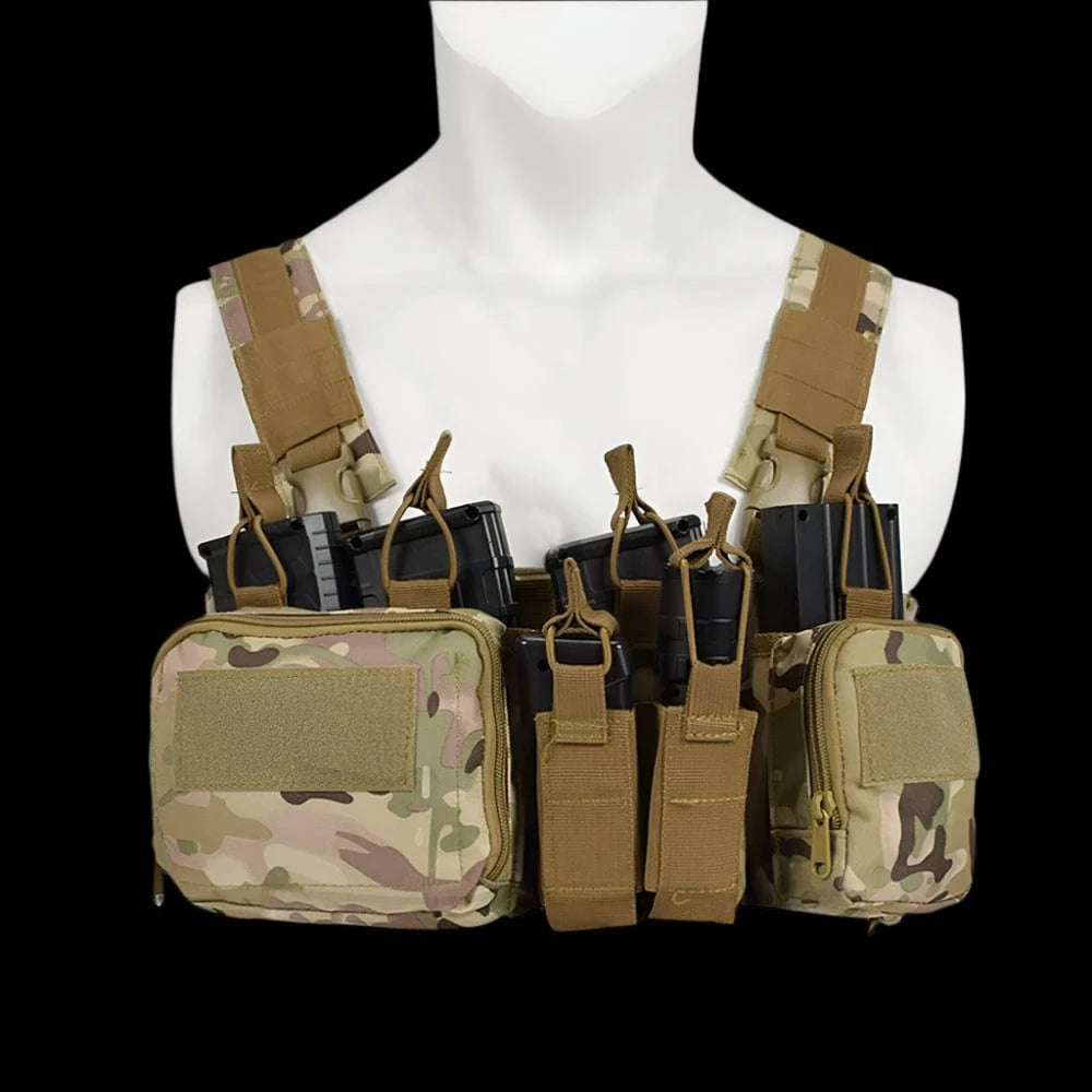 TCM CHEST RIG VEST – Tactical Loadout System | Nylon | MOLLE Compatible