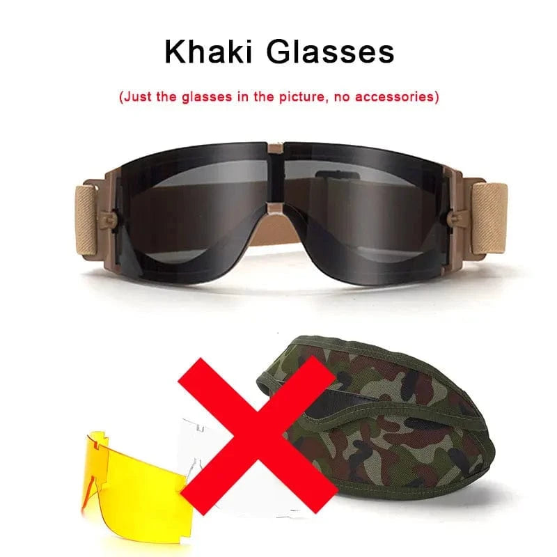 STRIKE X800 – Tactical Windproof Eyewear for Field, Recon, and Outdoor Ops