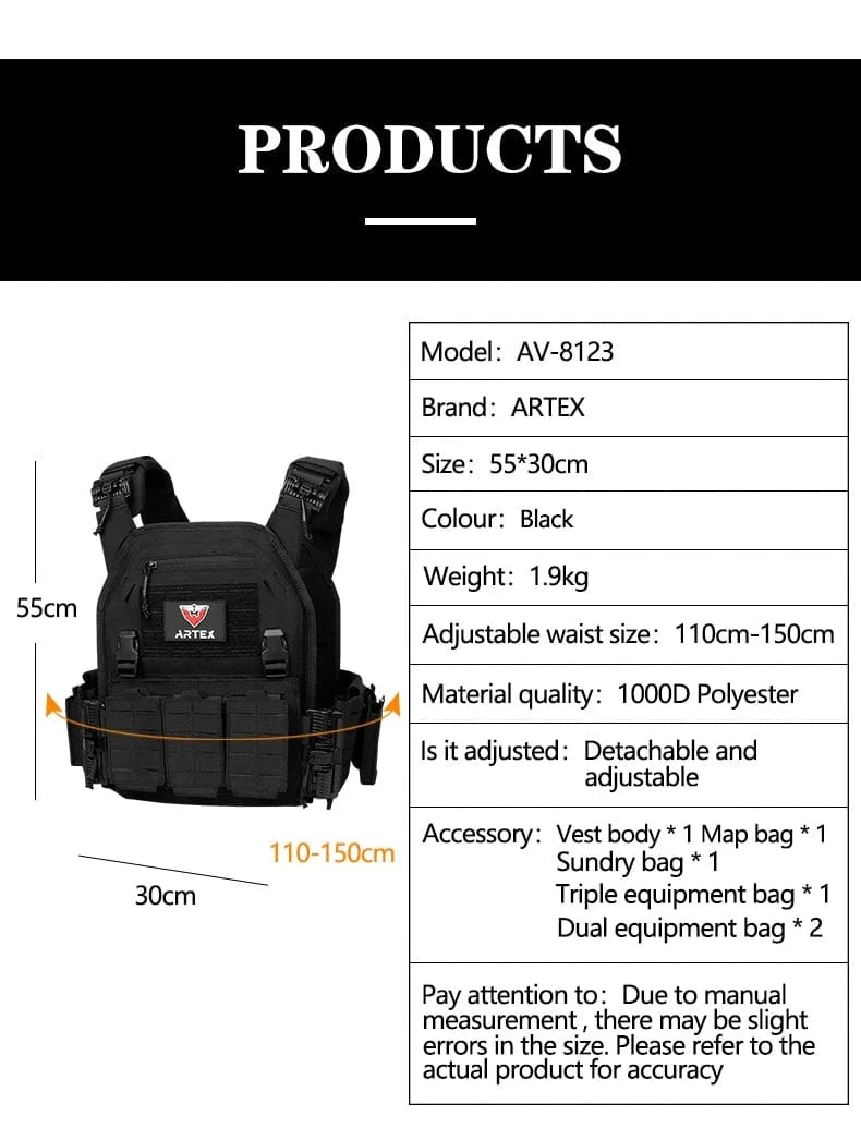 RAPTORCORE V1 Quick-Release Plate Carrier – Modular Tactical Vest
