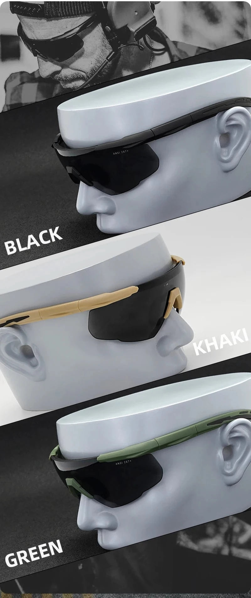 VORTEX M503 – Modular Tactical Goggles System with 3-Lens Kit