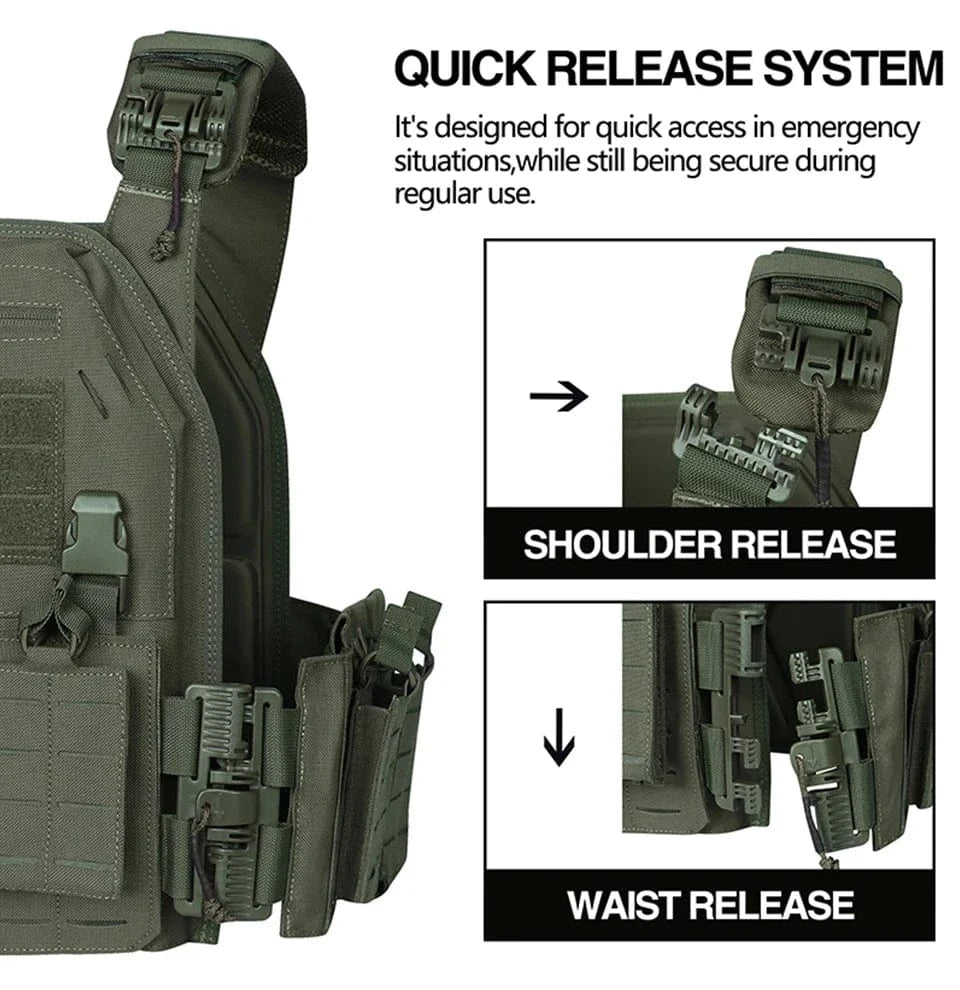 RAPTORCORE V1 Quick-Release Plate Carrier – Modular Tactical Vest