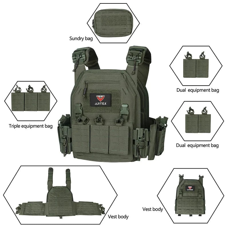RAPTORCORE V1 Quick-Release Plate Carrier – Modular Tactical Vest