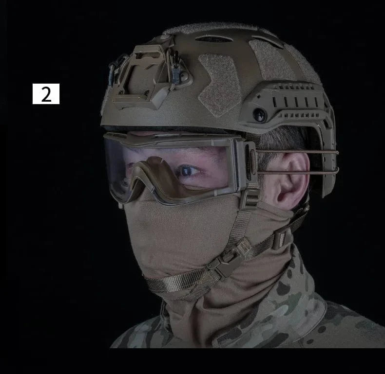 FALCON-V3 IMPACT GOGGLES – 3-Lens Tactical Set for Helmet Ops