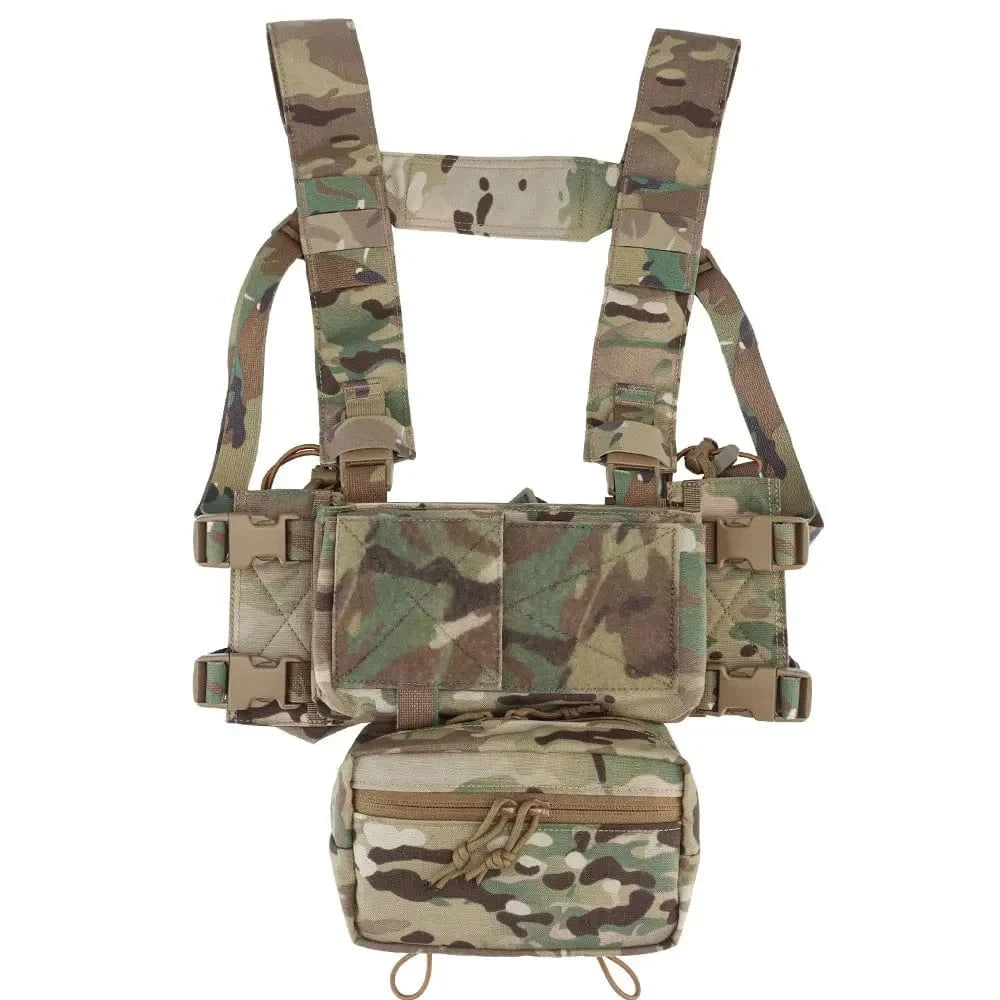 MK4 MICRO CHEST RIG – Modular Tactical Harness | 500D Nylon | YKK | Multicam Variants