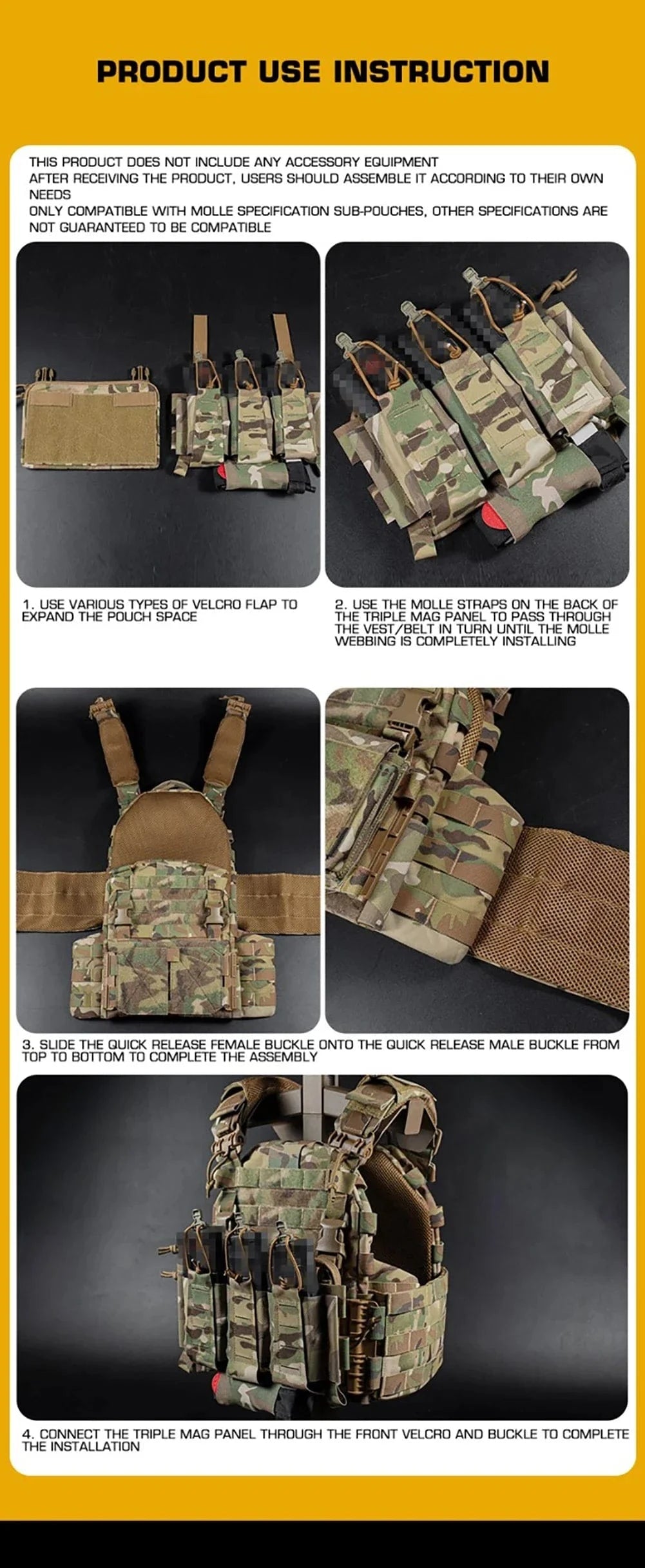 REAPER ARC VEST – Quick-Release Tactical Carrier w/ Mag Pouches & Drop Bag