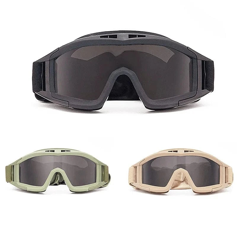 PHANTOM L-07 – Desert Tactical Goggles with Full Seal & Shock Shield