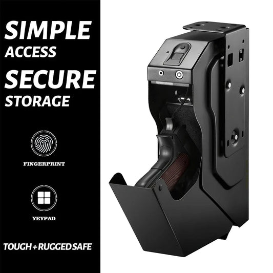 BLACKVAULT SIGMA Biometric Pistol Safe – Fingerprint + Password Lockbox