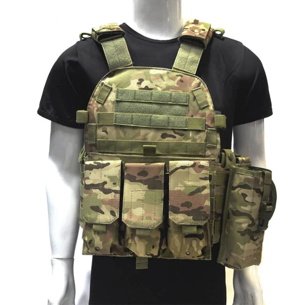 STRIKEWRAITH V2 – 600D MOLLE Tactical Vest, Adjustable Plate Carrier, Ops-Ready Loadout Rig
