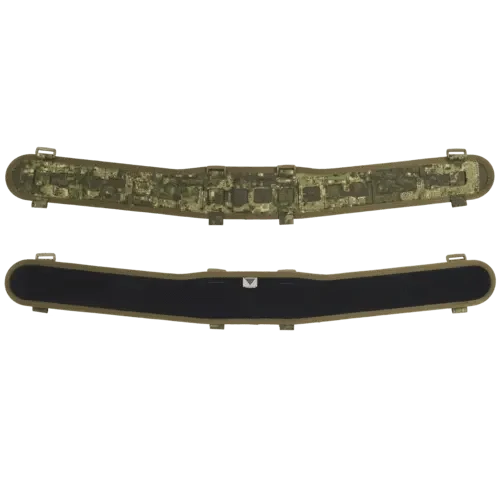 PenCott WildWood™ camo belt sleeve with laser-cut MOLLE and tactical shape