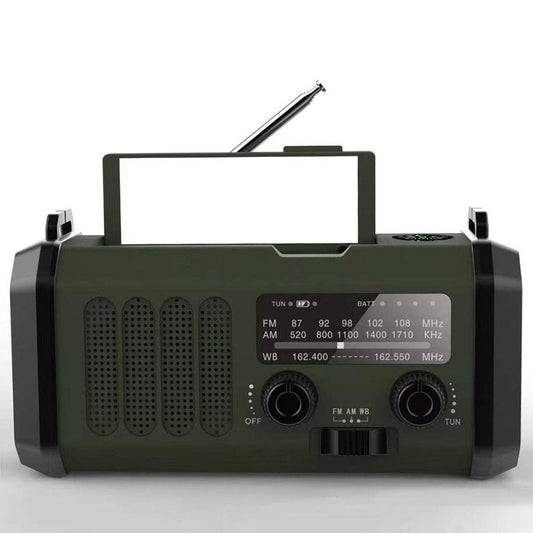 ECHOCORE 10K Solar Crank Emergency Radio with Charger and Light