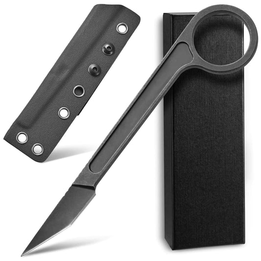 SPECTRE C1104 Tactical Neck Knife – D2 Steel Fixed Blade with Kydex Sheath