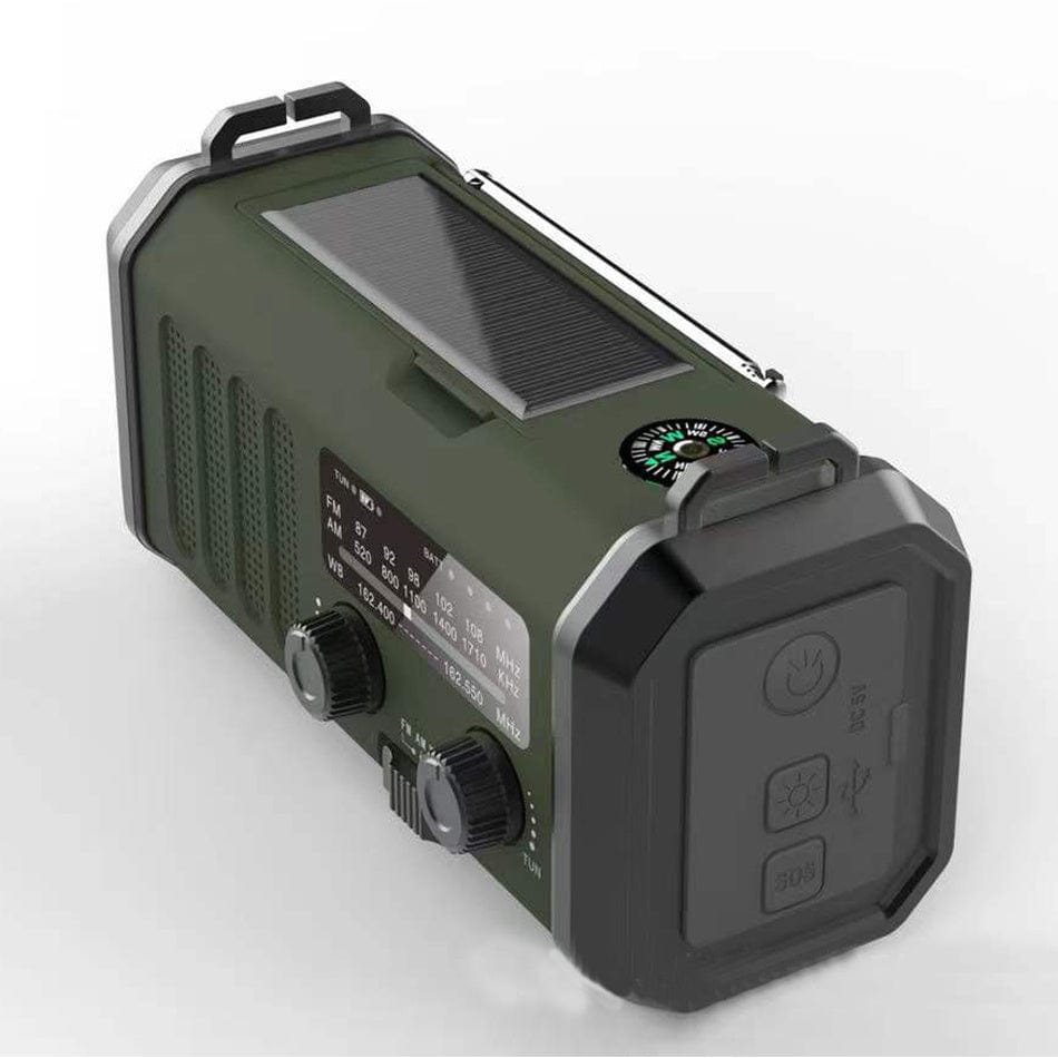 ECHOCORE 10K Solar Crank Emergency Radio with Charger and Light