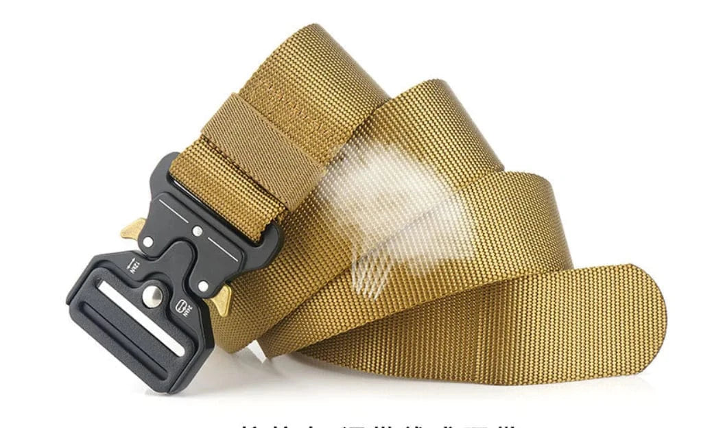 Tactical Nylon Training Belt | Military-Grade 125cm (Black, Green, Yellow)