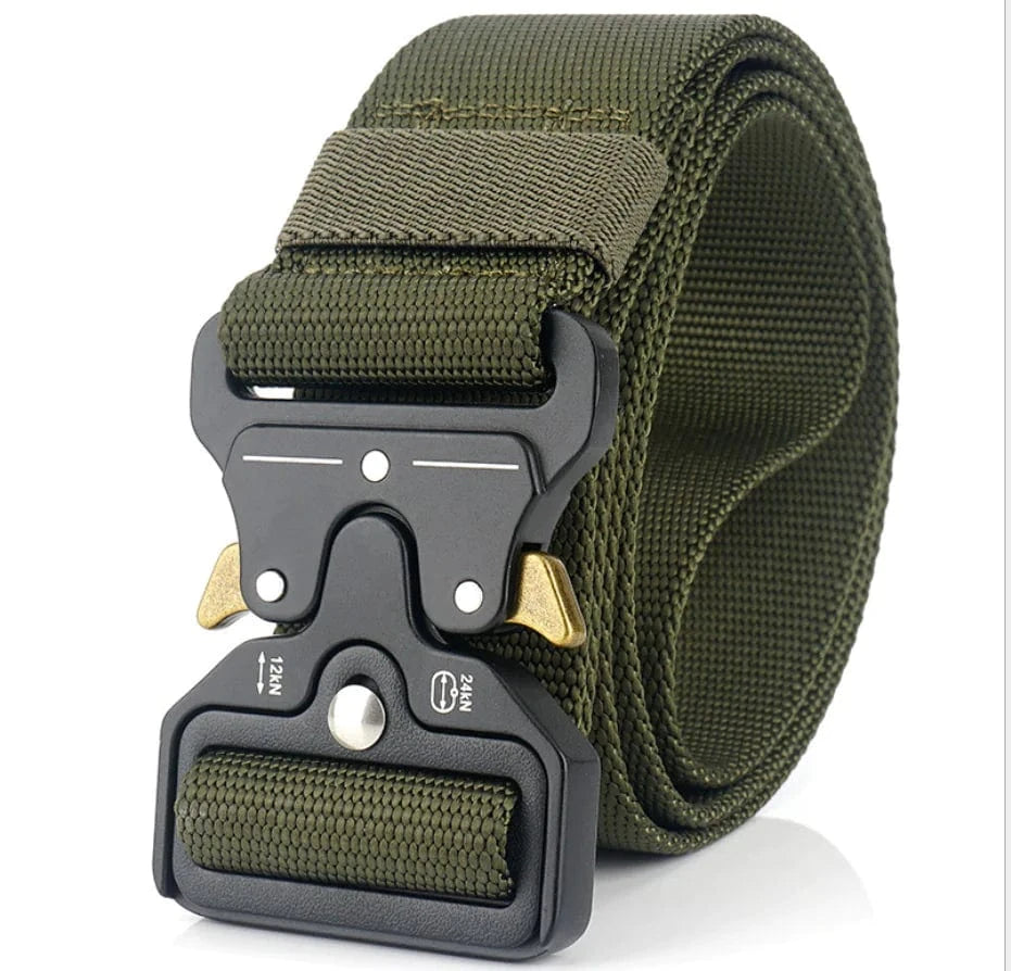 Tactical Nylon Training Belt | Military-Grade 125cm (Black, Green, Yellow)