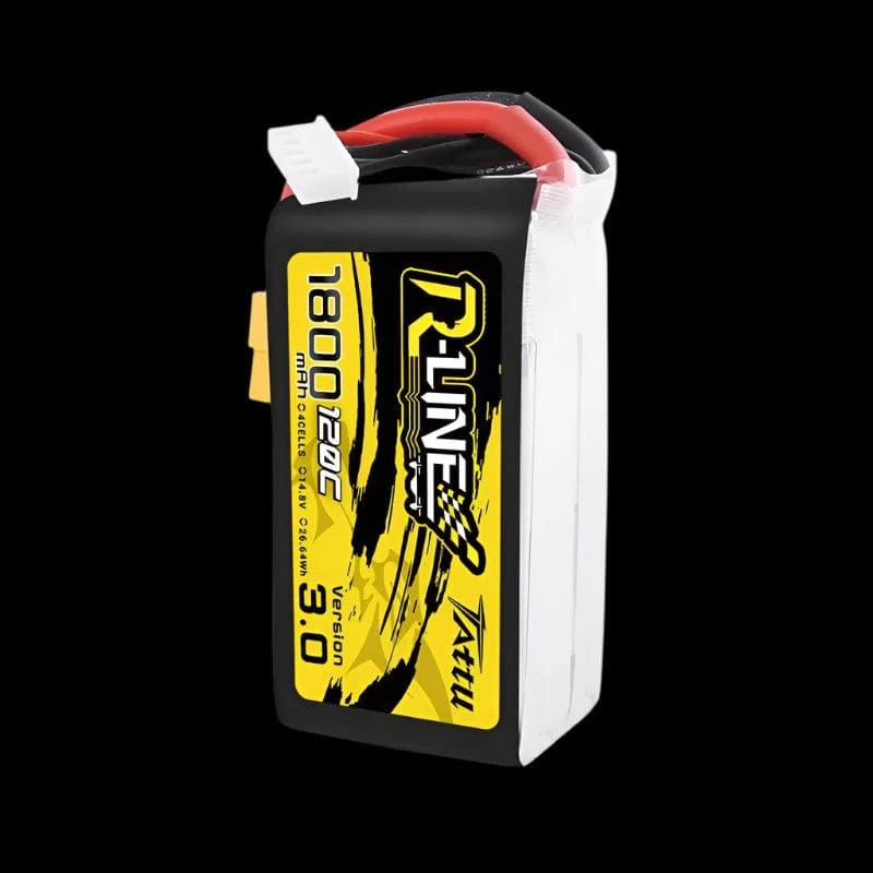 BLACKCELL R-1800 V3 – 14.8V 1800mAh 4S 120C Tactical LiPo Battery (XT60)