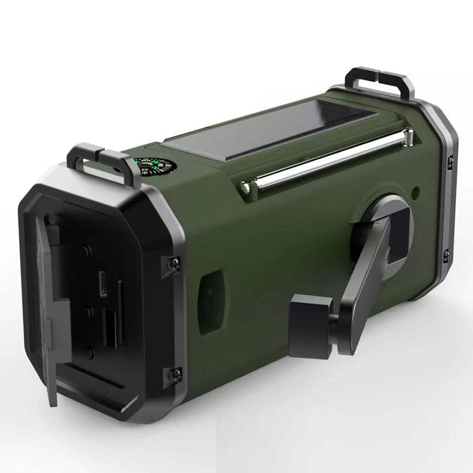 ECHOCORE 10K Solar Crank Emergency Radio with Charger and Light