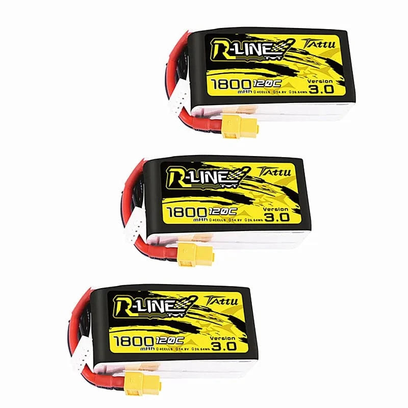 BLACKCELL R-1800 V3 – 14.8V 1800mAh 4S 120C Tactical LiPo Battery (XT60)