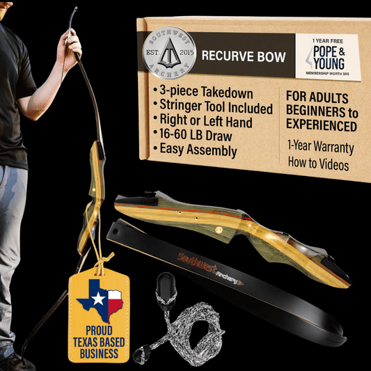 BLACKSTRIKE R64 – Dual-Hand Tactical Recurve Bow (30–55LB Draw, 64")