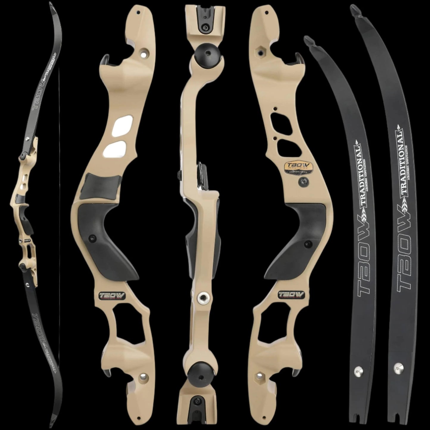 SANDSTRIKE ILF V2 – 62" Tactical Recurve Bow (30–60LB CNC Riser)