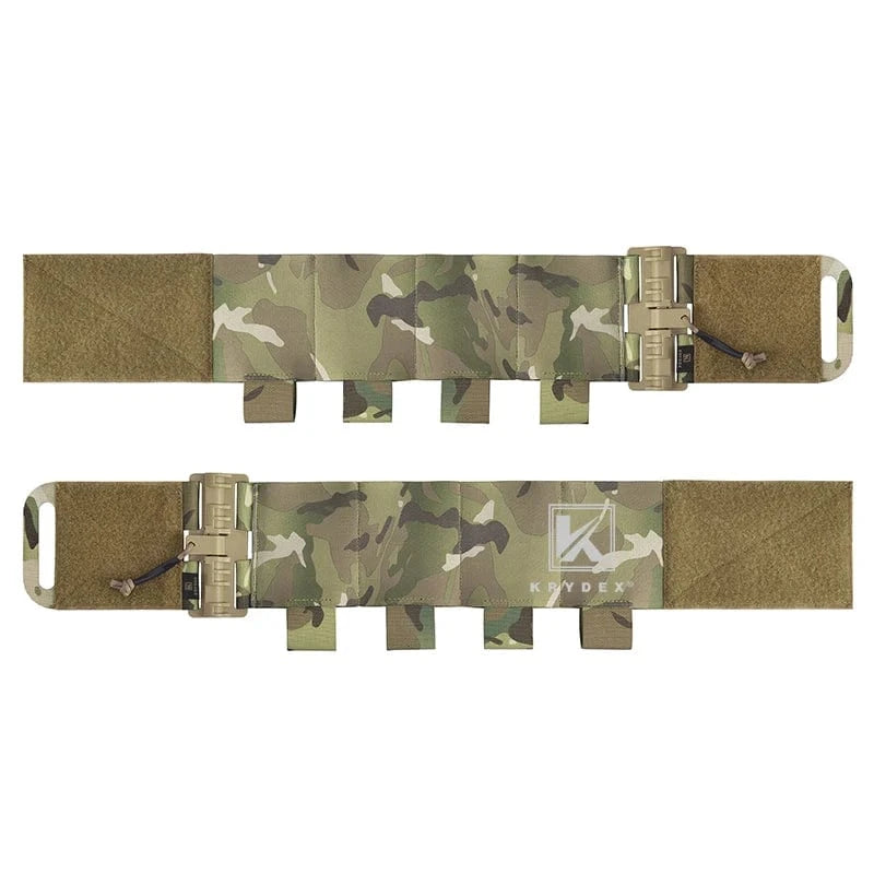 KRYDEX Elastic Quick Release Cummerbund with 4 AR Mag Pouches – Tactical Stretch Vest Side Panel (2pcs)