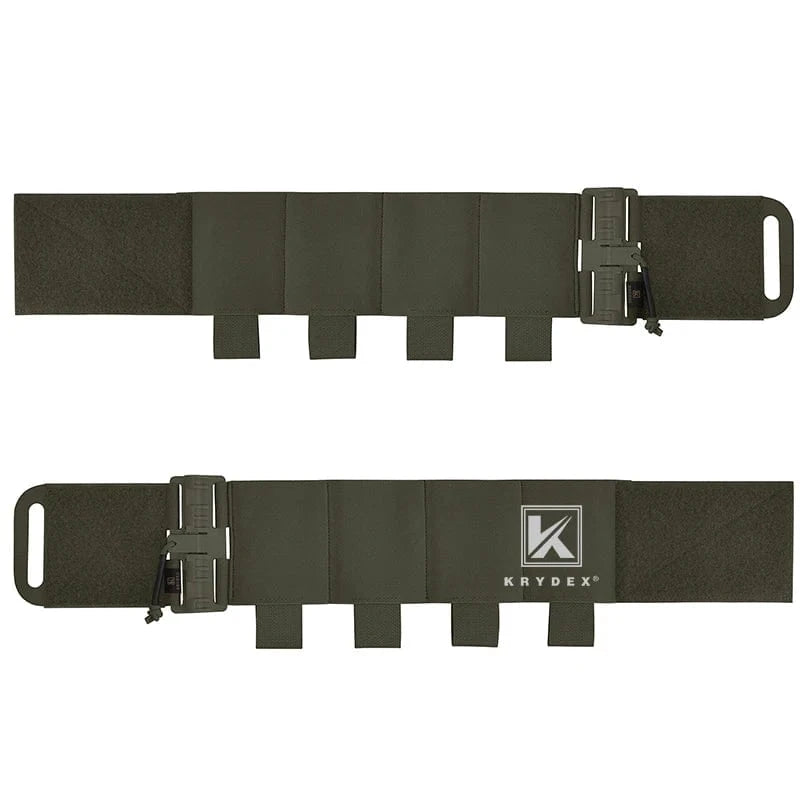 KRYDEX Elastic Quick Release Cummerbund with 4 AR Mag Pouches – Tactical Stretch Vest Side Panel (2pcs)