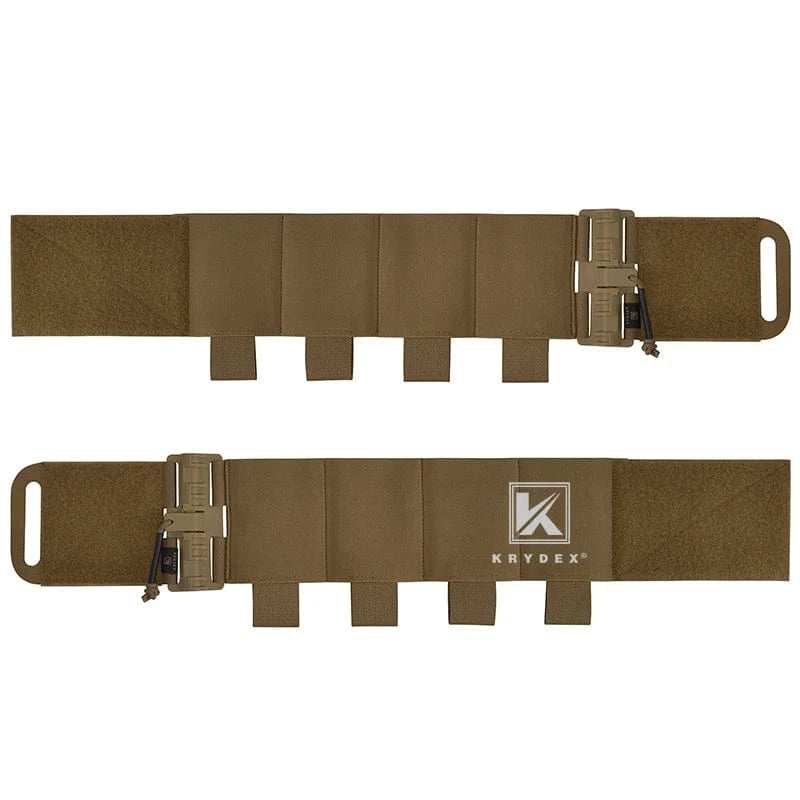 KRYDEX Elastic Quick Release Cummerbund with 4 AR Mag Pouches – Tactical Stretch Vest Side Panel (2pcs)