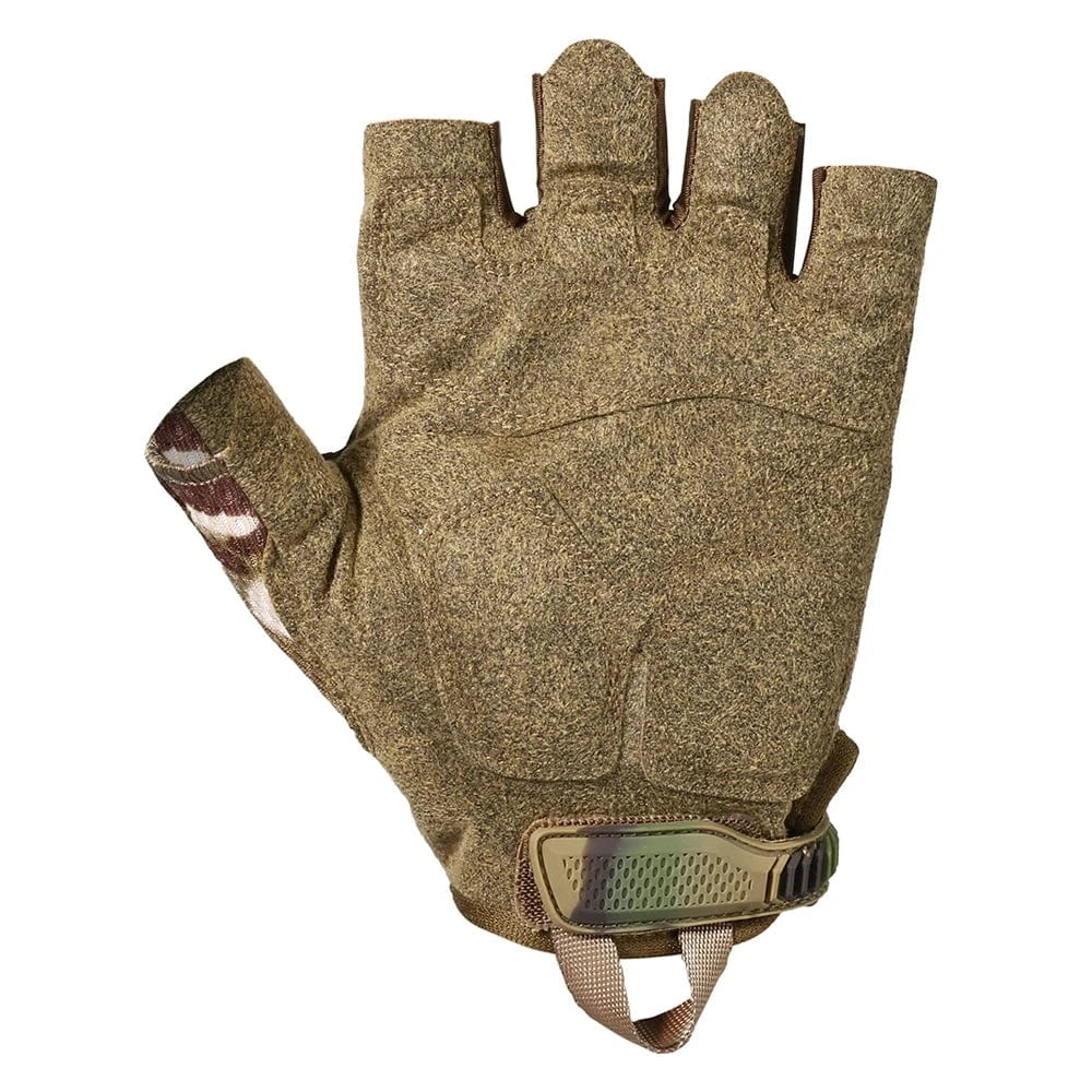 VANGUARD B53 – Tactical Fingerless Gloves, Reinforced Palm, Breathable Grip, Half-Finger Ops